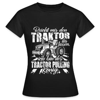 Tractor pulling - Women's T-Shirt - black - Front - AI Model Female 172 dark (172cm)