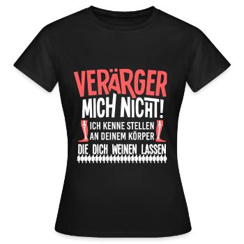 Ne m’agace pas Physio - T-shirt Femme - noir - Devant - AI Model Female 172 dark (172cm)