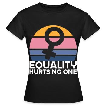 Feministin Feminismus Emanzipation Geschenk - Frauen T-Shirt - Schwarz - Vorne - AI Model Female 172 dark (172cm)