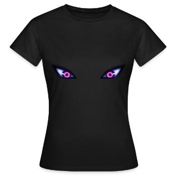 les yeux de roi - T-shirt Femme - noir - Devant - AI Model Female 172 dark (172cm)