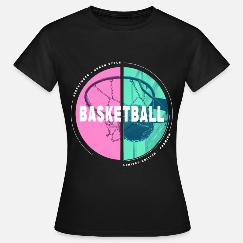 Basketteur Basketteur Basketteur Dunking Sport Player - T-shirt Femme - noir