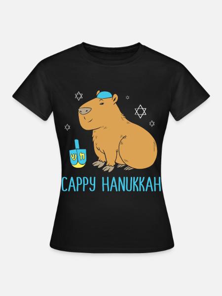 Hanukkah Chanukkah Hanukah - Frauen T-Shirt - Schwarz