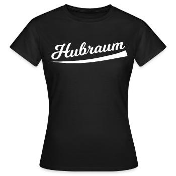 Hubraum Retro Schriftzug - Frauen T-Shirt - Schwarz - Vorne - AI Model Female 172 dark (172cm)