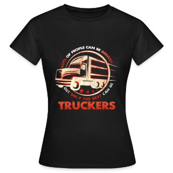 Truckers - T-shirt Femme - noir - Devant - AI Model Female 172 dark (172cm)