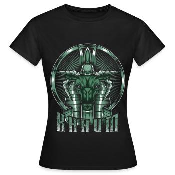 Fertility God Chnum Egyptian Egypt - Women's T-Shirt - black - Front - AI Model Female 172 dark (172cm)