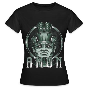 Dieu du saule dieu égyptien égyptien - T-shirt Femme - noir - Devant - AI Model Female 172 dark (172cm)