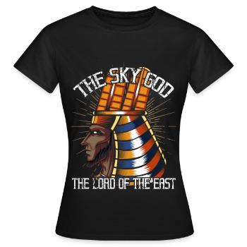 Dieu égyptien Sopdu du mythe divinité - T-shirt Femme - noir - Devant - AI Model Female 172 dark (172cm)