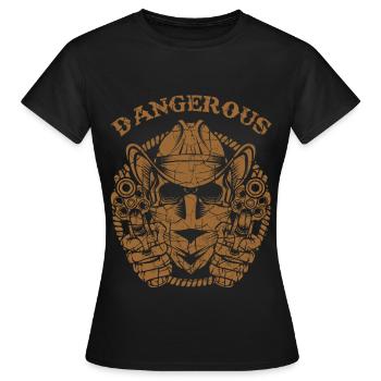 cow-boy - T-shirt Femme - noir - Devant - AI Model Female 172 dark (172cm)