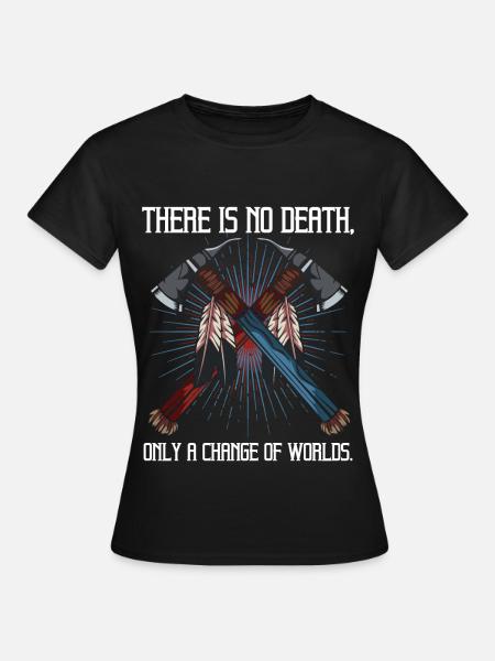Indianer Tomahawk - Frauen T-Shirt - Schwarz