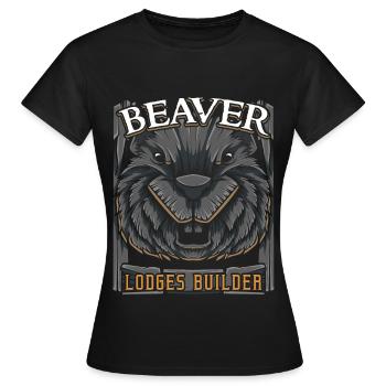 Biber - Frauen T-Shirt - Schwarz - Vorne - AI Model Female 172 dark (172cm)