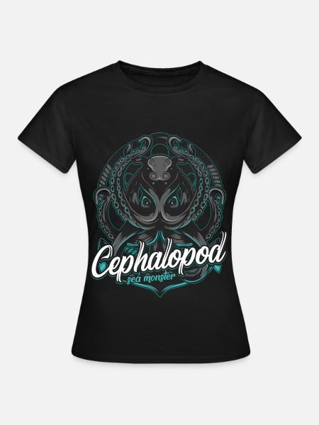 Oktopus - Frauen T-Shirt - Schwarz