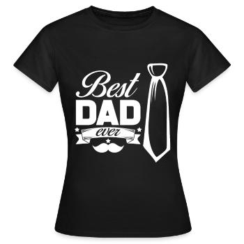 Best dad - Women's T-Shirt - black - Front - AI Model Female 172 dark (172cm)