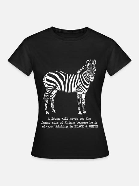 zèbre - T-shirt Femme - noir
