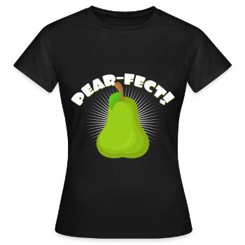Birne - Frauen T-Shirt - Schwarz - Vorne - AI Model Female 172 dark (172cm)