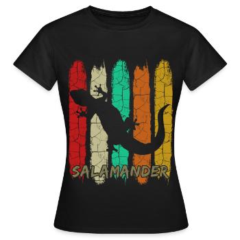 salamandre - T-shirt Femme - noir - Devant - AI Model Female 172 dark (172cm)