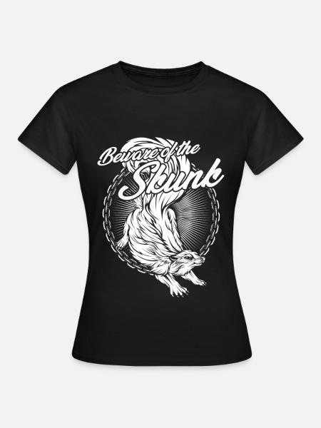 Stinktier - Frauen T-Shirt - Schwarz