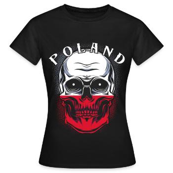 Polen - Frauen T-Shirt - Schwarz - Vorne - AI Model Female 172 dark (172cm)