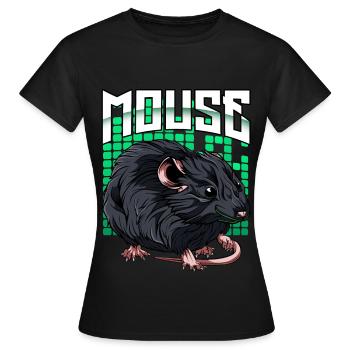 House mouse mouse mouse gift - Women's T-Shirt - black - Front - AI Model Female 172 dark (172cm)