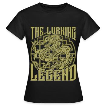 Dragon chinois - T-shirt Femme - noir - Devant - AI Model Female 172 dark (172cm)