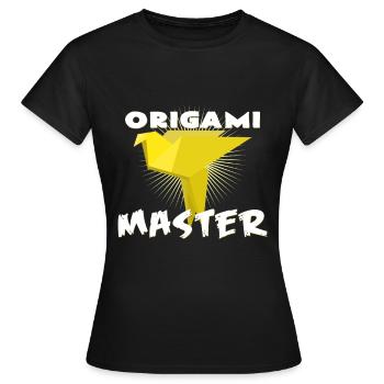 origami - T-shirt Femme - noir - Devant - AI Model Female 172 dark (172cm)