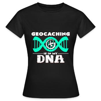 Geocaching - T-shirt Femme - noir - Devant - AI Model Female 172 dark (172cm)
