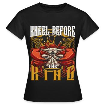 Krabbe - Frauen T-Shirt - Schwarz - Vorne - AI Model Female 172 dark (172cm)