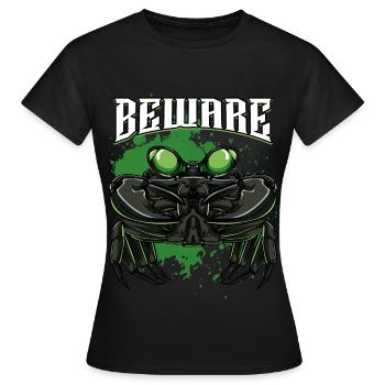 Modern Krabbe | Krebstier Meeresbewohner Geschenk - Frauen T-Shirt - Schwarz - Vorne - AI Model Female 172 dark (172cm)