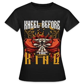 Königskrabbe | Krebstier Meerestier Ozean Geschenk - Frauen T-Shirt - Schwarz - Vorne - AI Model Female 172 dark (172cm)