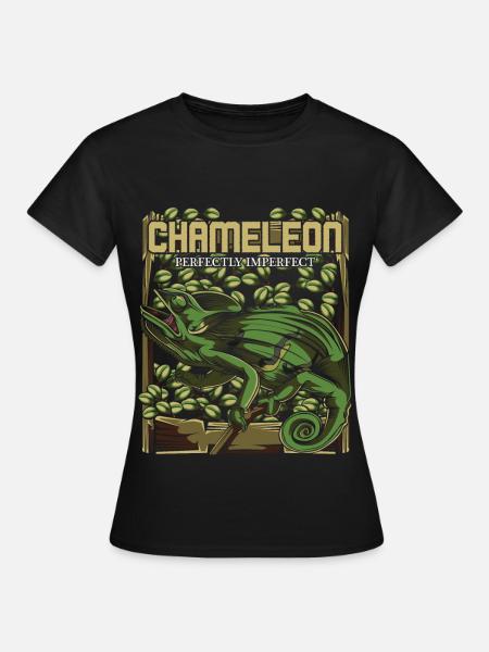 Chamäleon - Frauen T-Shirt - Schwarz