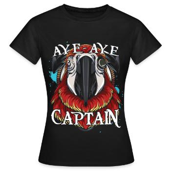 Papagei - Frauen T-Shirt - Schwarz - Vorne - AI Model Female 172 dark (172cm)