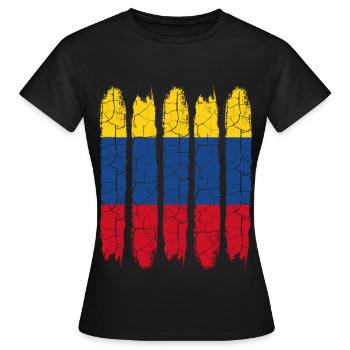 Colombie - T-shirt Femme - noir - Devant - AI Model Female 172 dark (172cm)