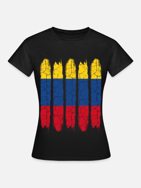 Kolumbien - Frauen T-Shirt - Schwarz
