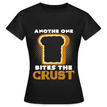 Pain de pain grillé - T-shirt Femme - noir - Devant - AI Model Female 172 dark (172cm)