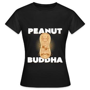 le beurre d'arachide - T-shirt Femme - noir - Devant - AI Model Female 172 dark (172cm)