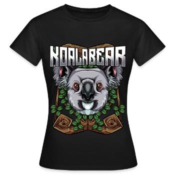 Modern Koalabären | Trendy Waldbewohner Geschenk - Frauen T-Shirt - Schwarz - Vorne - AI Model Female 172 dark (172cm)