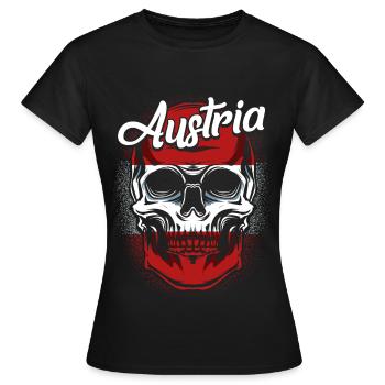 Autriche - T-shirt Femme - noir - Devant - AI Model Female 172 dark (172cm)