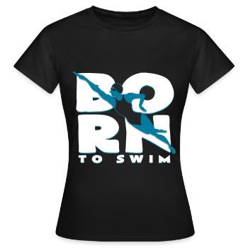 flotteur - T-shirt Femme - noir - Devant - AI Model Female 172 dark (172cm)