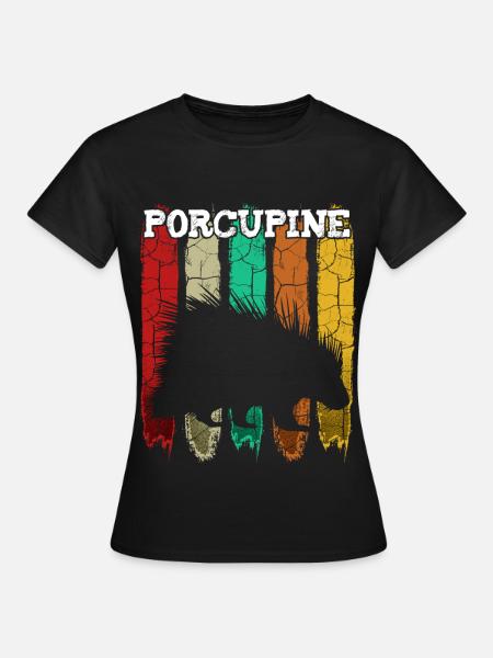 Stachelschweine - Frauen T-Shirt - Schwarz