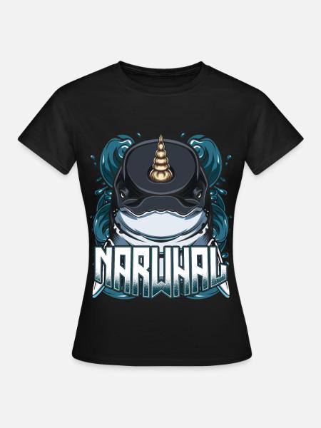 Narwals - Frauen T-Shirt - Schwarz