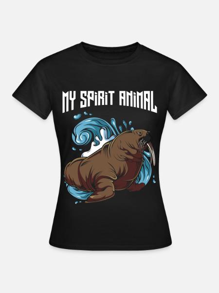 Walross - Frauen T-Shirt - Schwarz