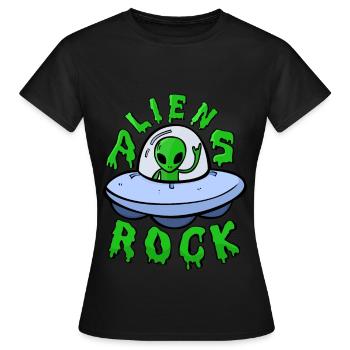 étranger - T-shirt Femme - noir - Devant - AI Model Female 172 dark (172cm)