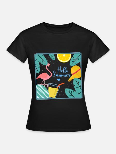 Sommer - Frauen T-Shirt - Schwarz