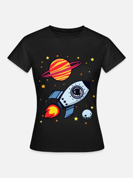 fusée - T-shirt Femme - noir
