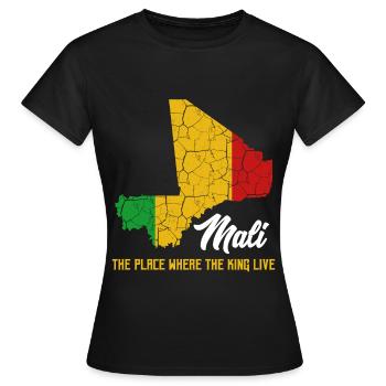 Mali - Frauen T-Shirt - Schwarz - Vorne - AI Model Female 172 dark (172cm)
