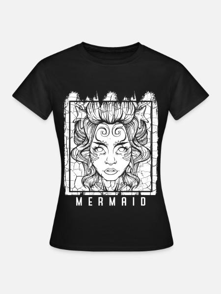 Meerjungfrauen - Frauen T-Shirt - Schwarz