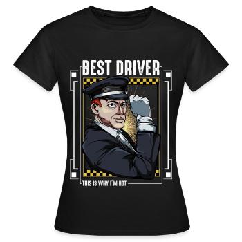 Taxi - Frauen T-Shirt - Schwarz - Vorne - AI Model Female 172 dark (172cm)