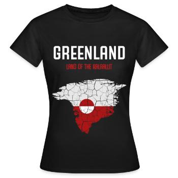 Groenland - T-shirt Femme - noir - Devant - AI Model Female 172 dark (172cm)