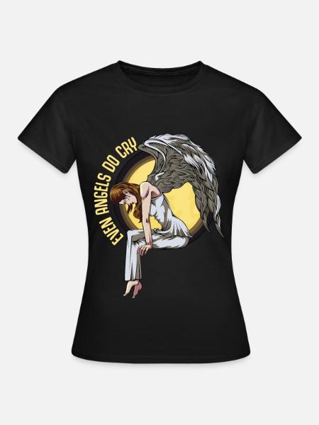 Engel - Frauen T-Shirt - Schwarz