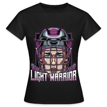 Eishockey Maske Hockeyschläger Sport Geschenkidee - Frauen T-Shirt - Schwarz - Vorne - AI Model Female 172 dark (172cm)