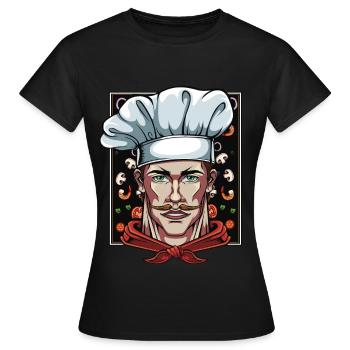Chef Chef Chef Chefs Restaurant Cooking - Women's T-Shirt - black - Front - AI Model Female 172 dark (172cm)